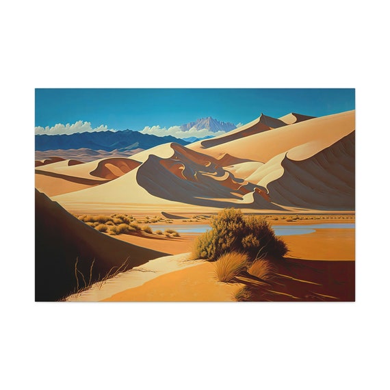 Sand Dunes Colorado Art Ready To Hang Large Print Oil Painting Landscape