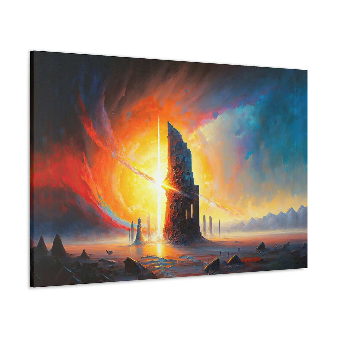 Collision Asteroid Art, Science Fiction Fantasy - Image 3