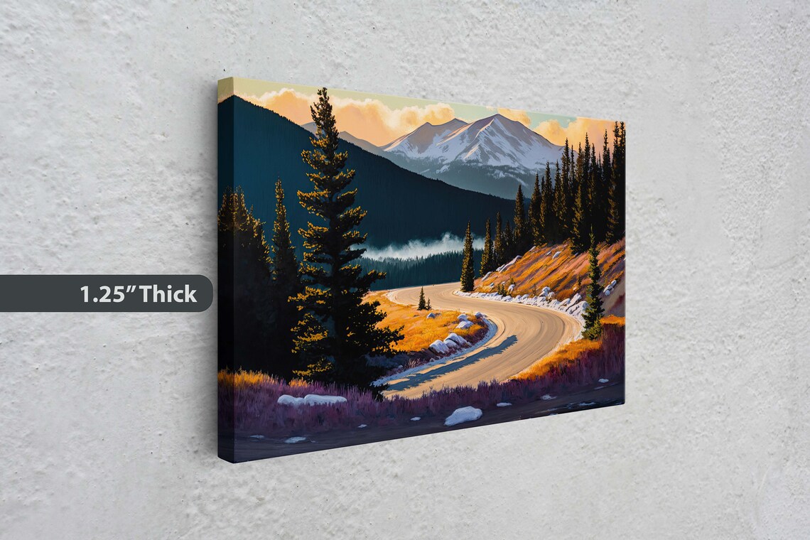 Monarch Pass Colorado Mountain Landscape, Travel Poster - Image 3