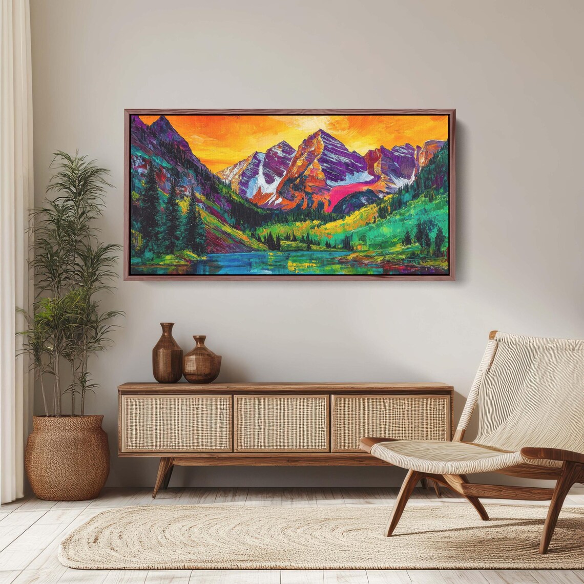 Maroon Bells Colorado Mountains, Wall Art Print - Image 3