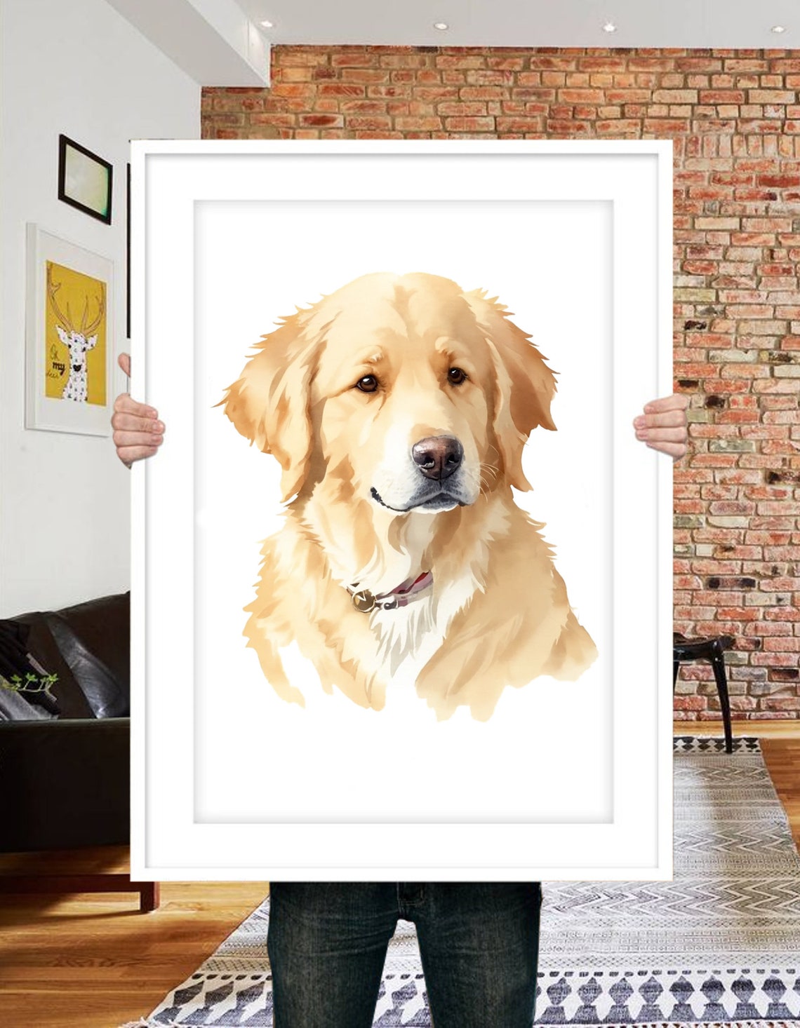 Custom Dog Portrait, Pet Memorial Gift - Image 2