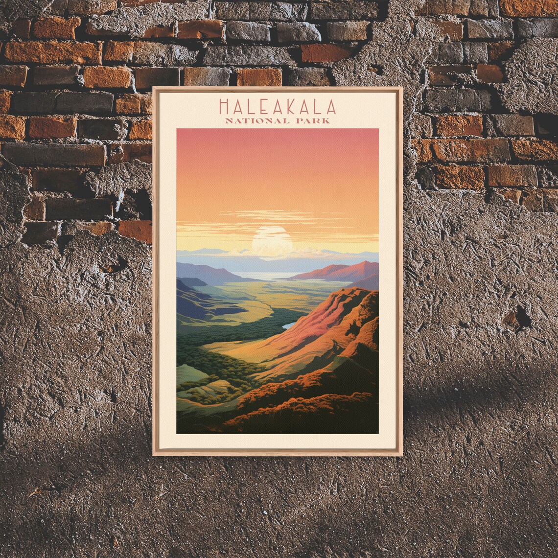 Haleakala National Park Volcano Crater Sunrise View Travel Poster - Image 2