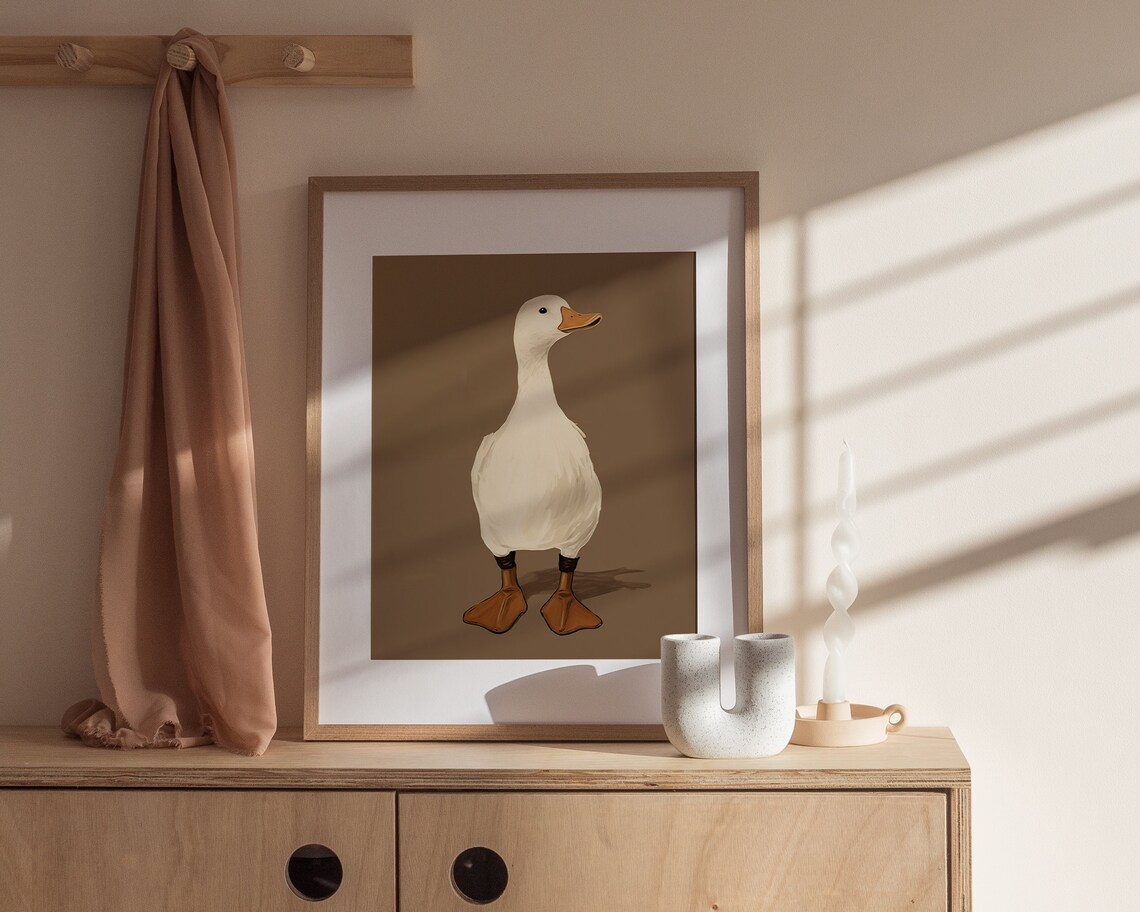 Vintage Silly Goose and Mother Duck Art Print - Image 2