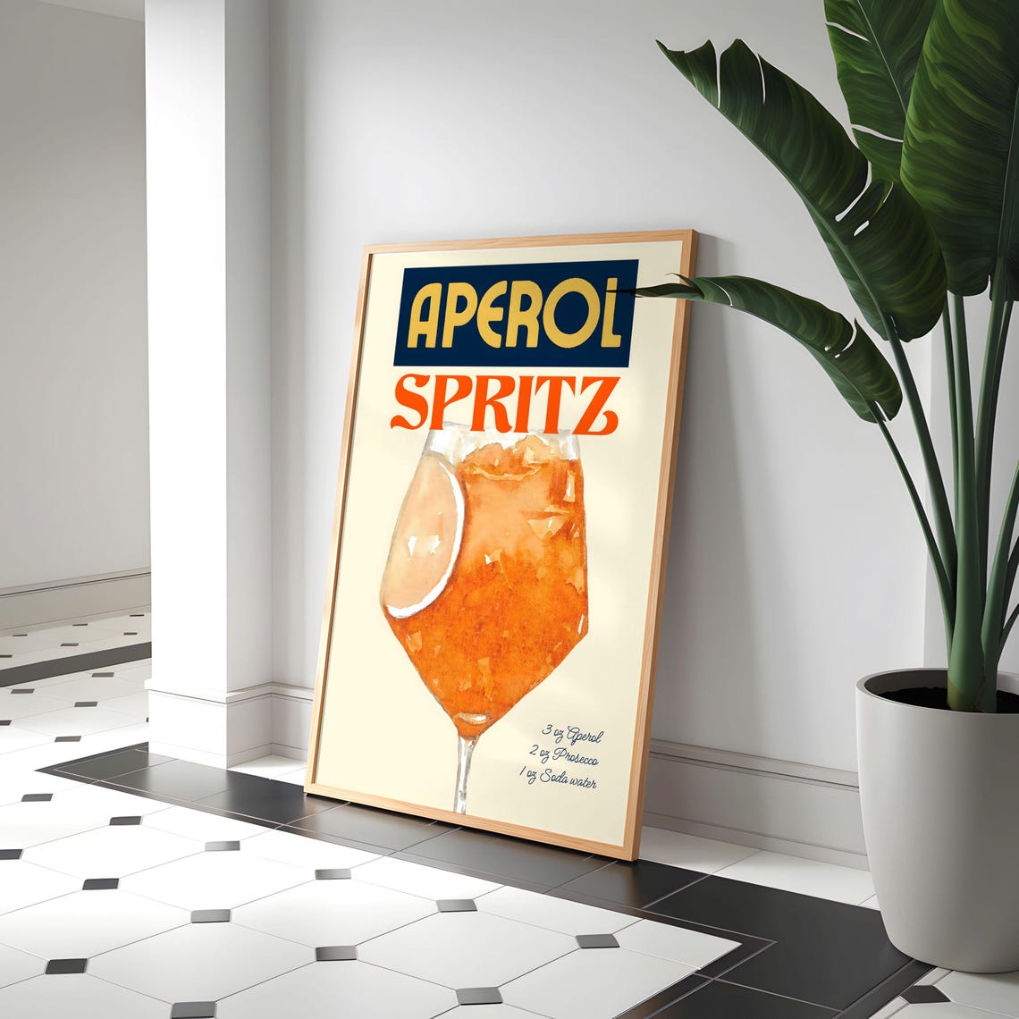 Aperol Spritz Poster, Italian Drink Home Bar Decor - Image 4