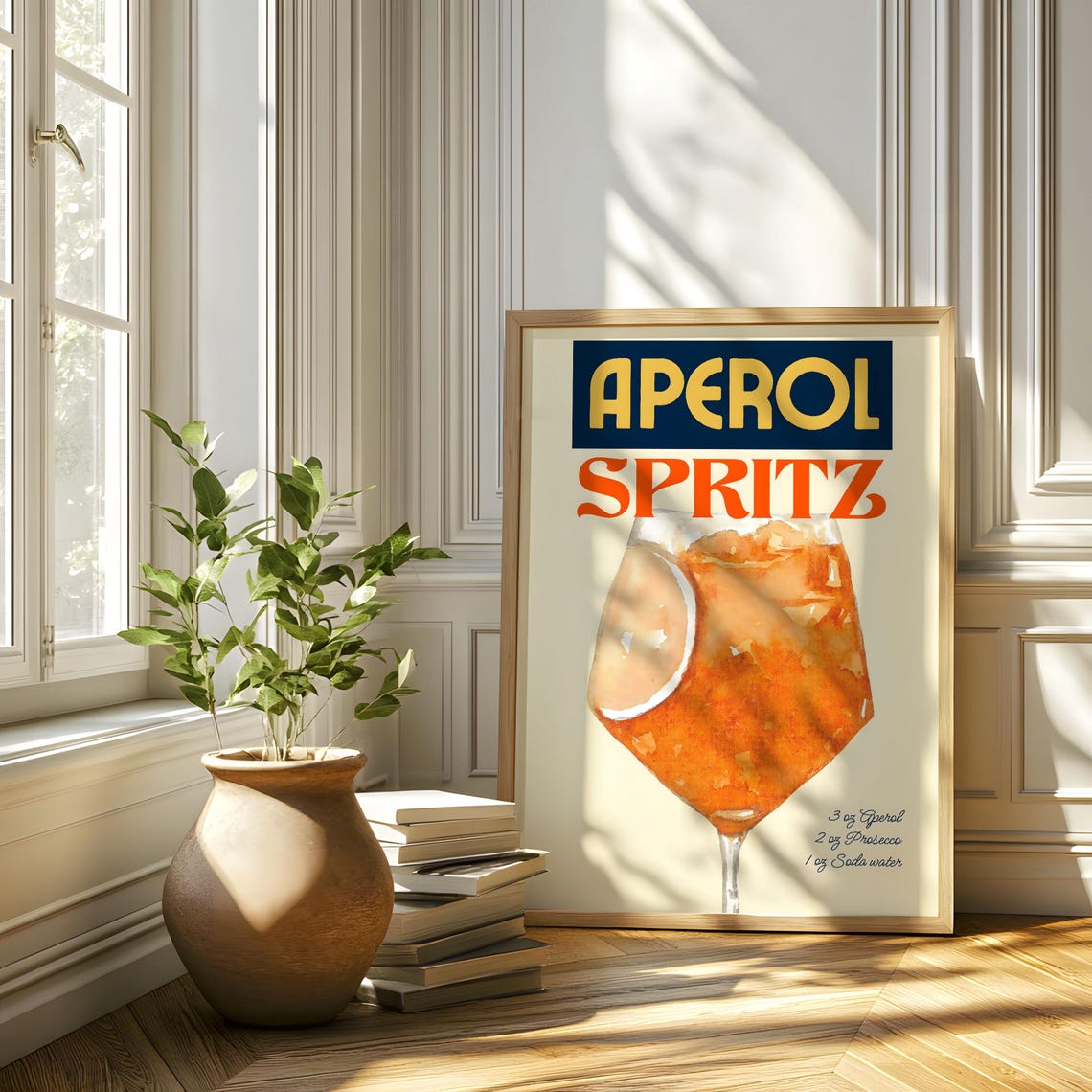 Aperol Spritz Poster, Italian Drink Home Bar Decor - Image 8