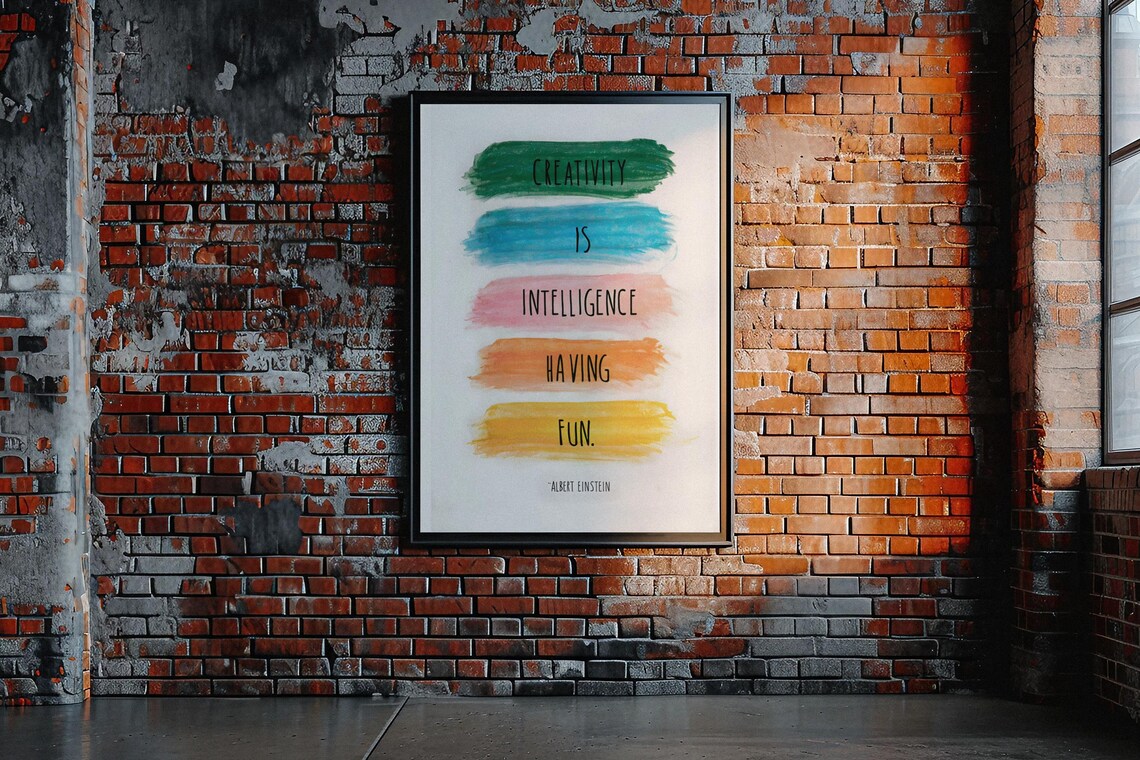 Creativity Is Intelligence Having Fun, Einstein Quote - Image 5