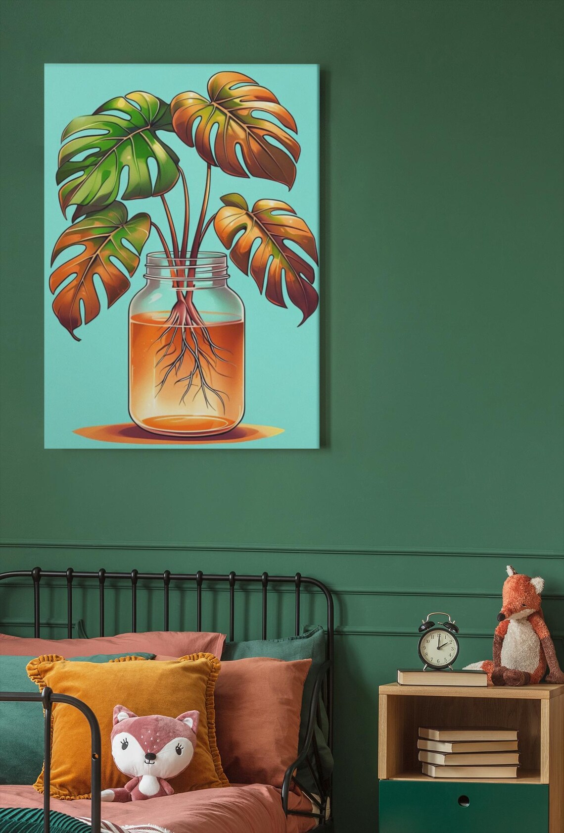 Vintage Monstera Plant, Botanical Decor - Image 6
