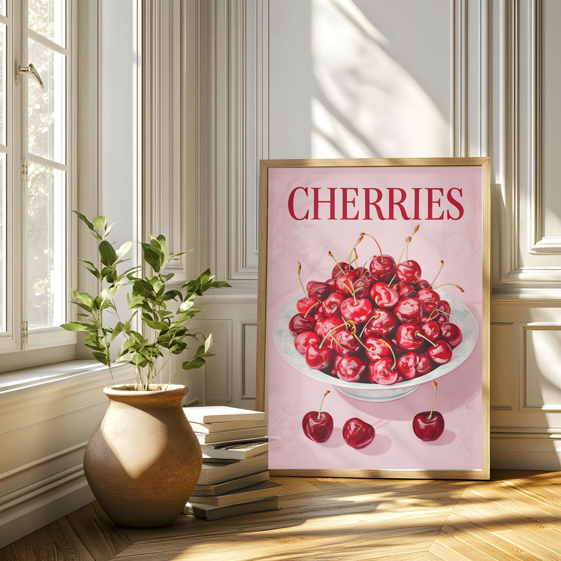 Vintage Cherries Poster, Food Illustration - Image 7