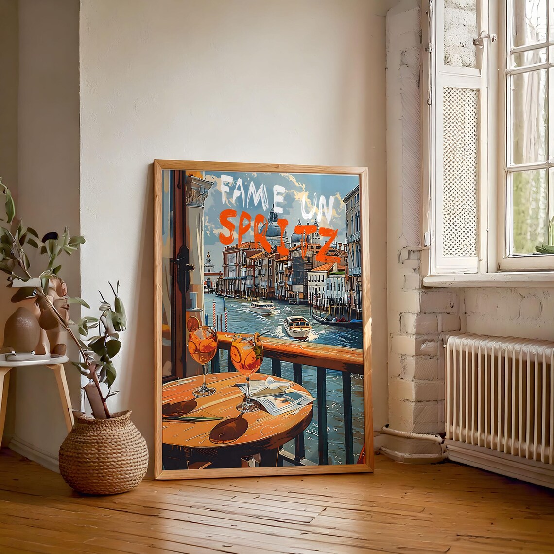 Aperol Spritz Italian Cocktail Art Print - Image 2