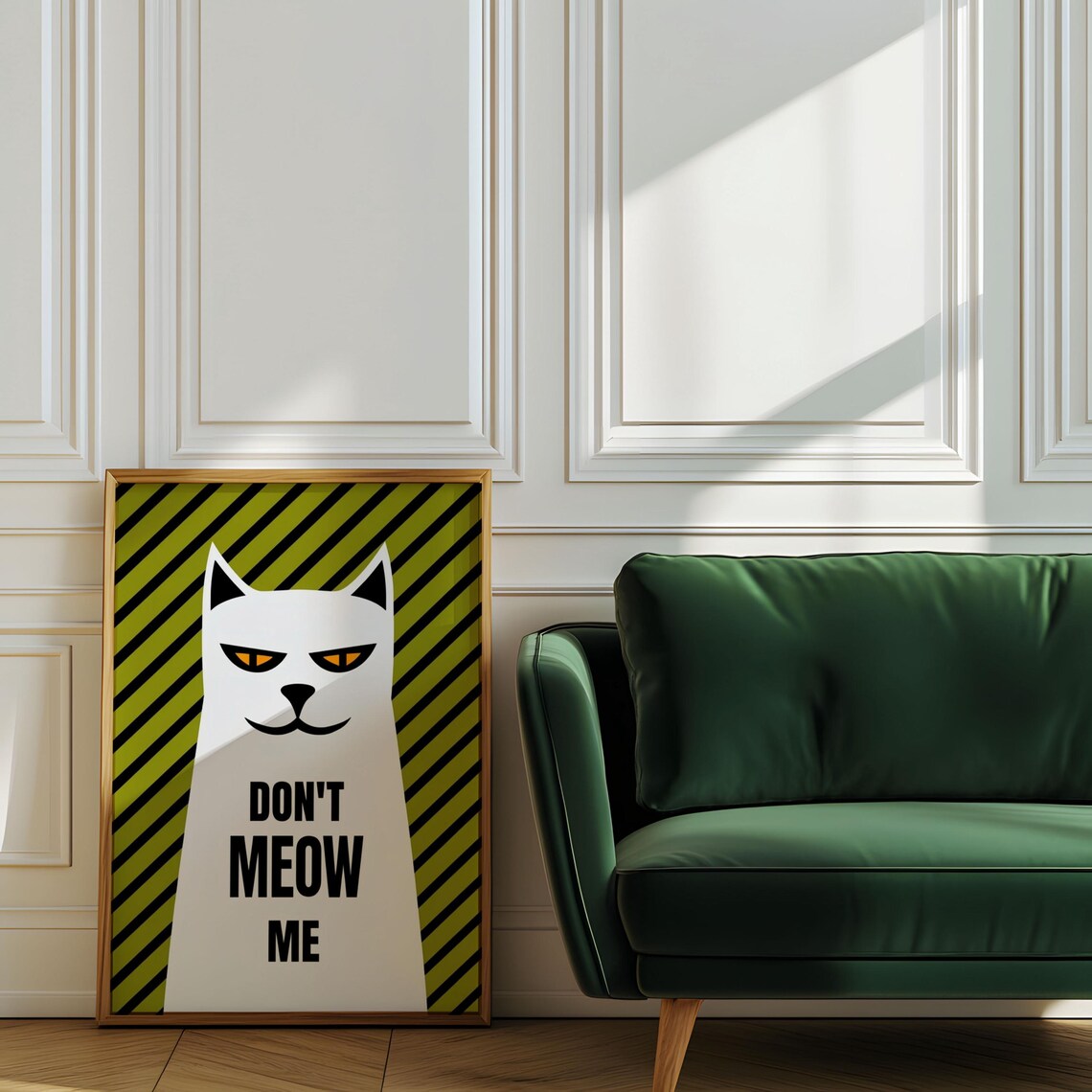 Purr Fectly Cat Poster, Animal Lovers - Image 8