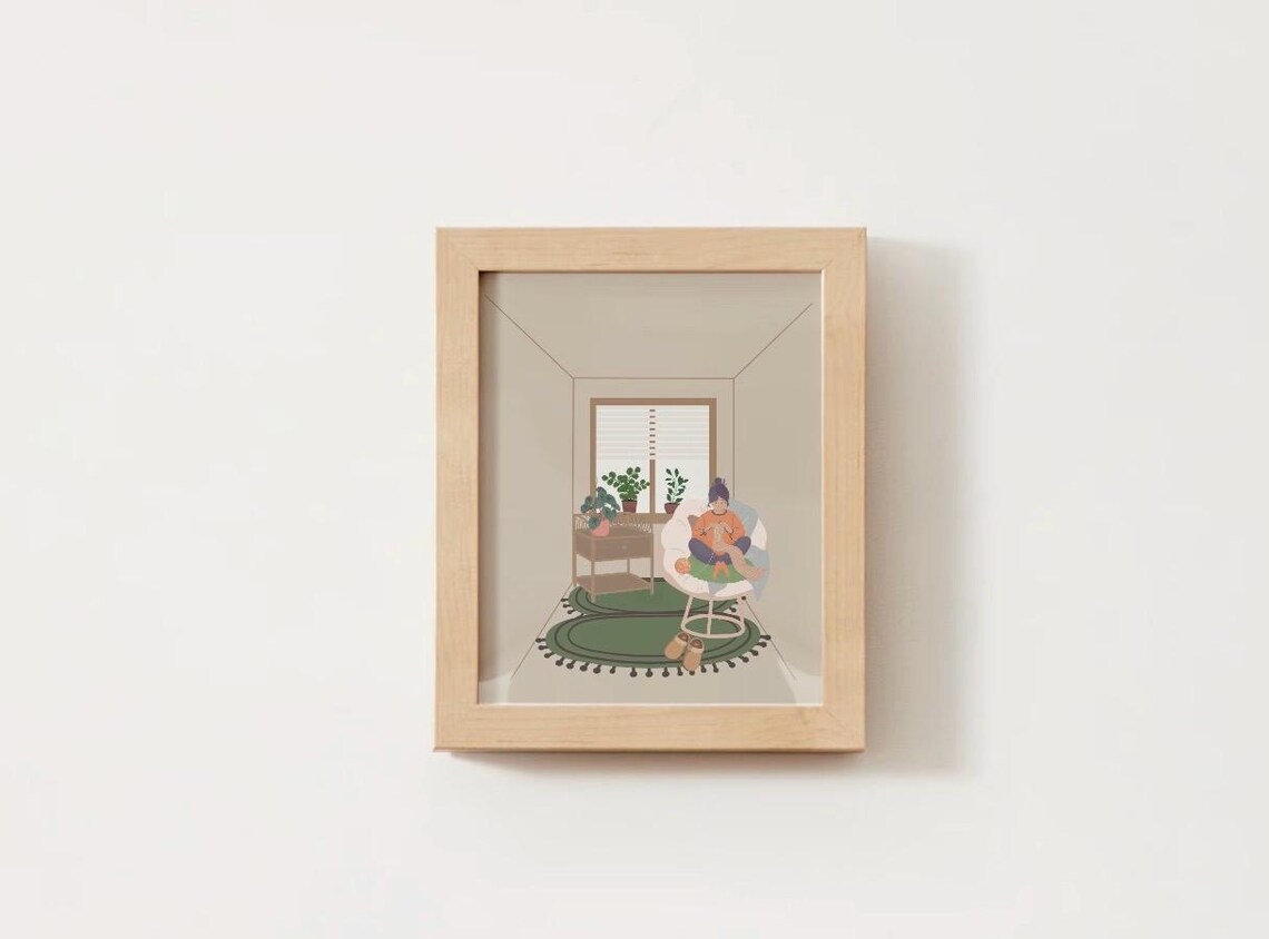 Knitting Art Print, Knitter Gallery Wall - Image 2