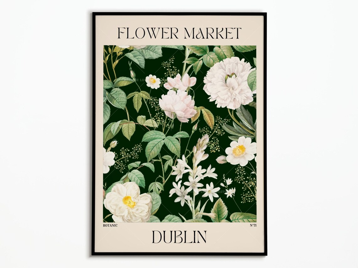 Flower Market Personalized Gift Idea Poster
