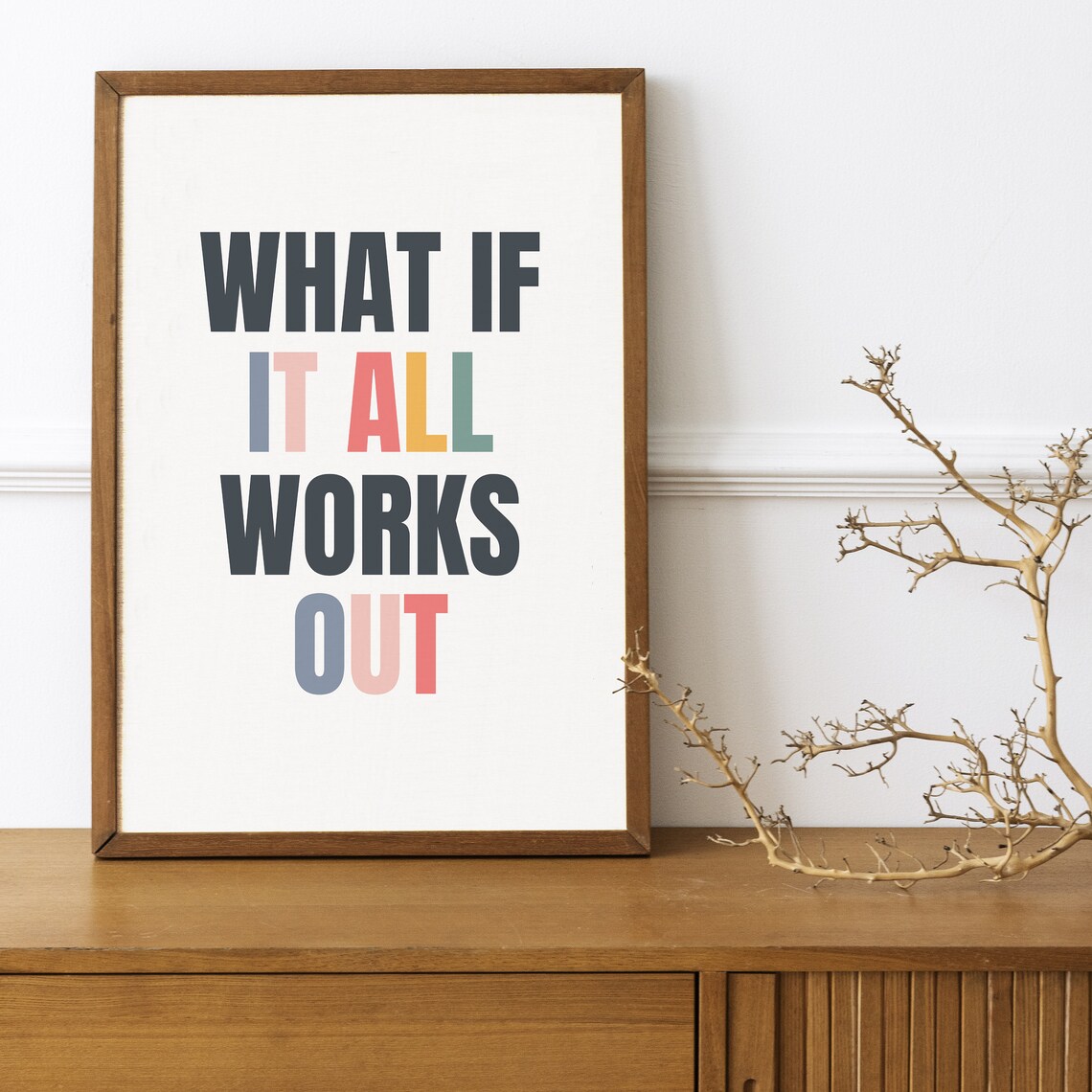What If It All Works Out Motivational Poster - Image 4