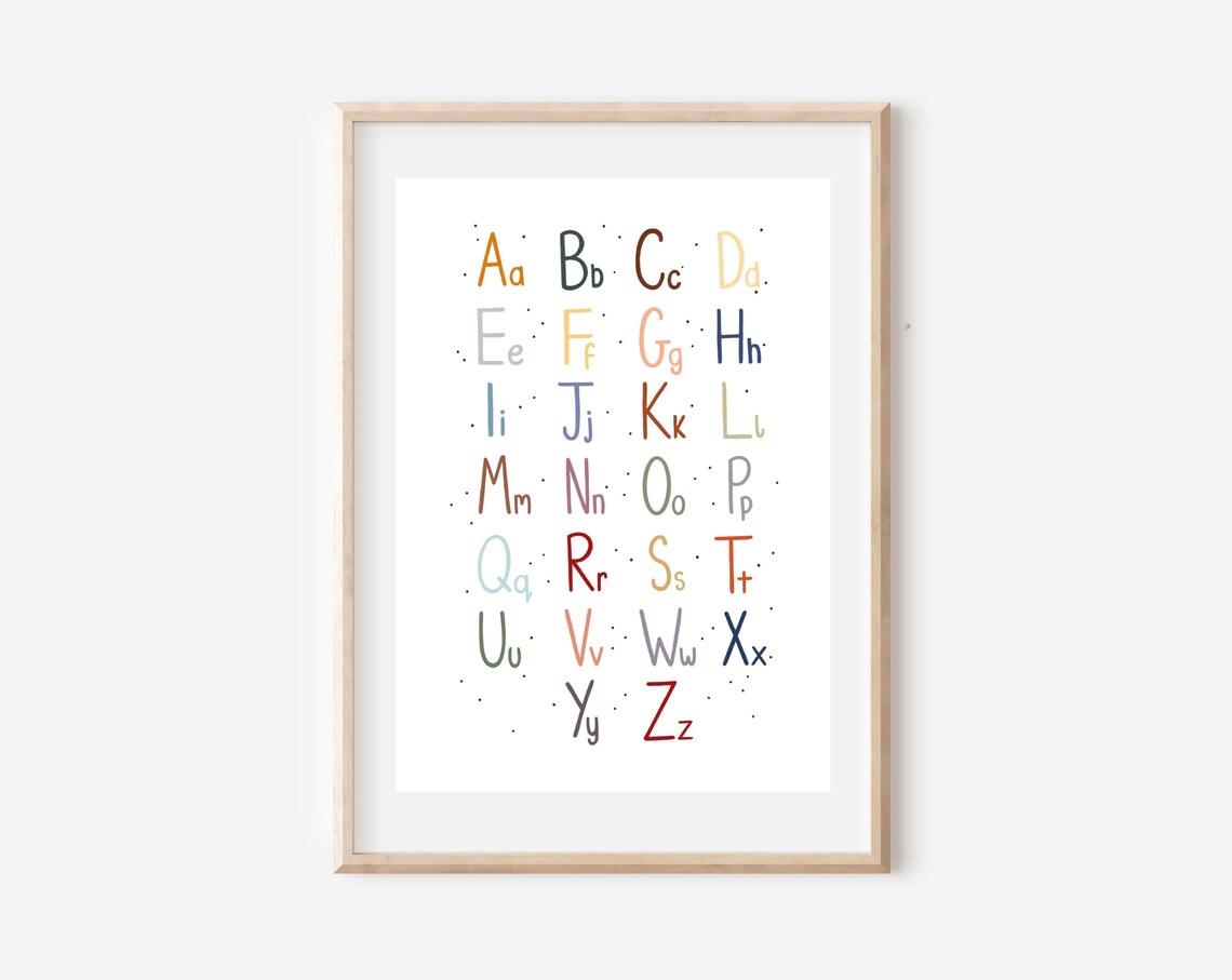 Nursery Alphabet ABC, Educational Poster - Image 4