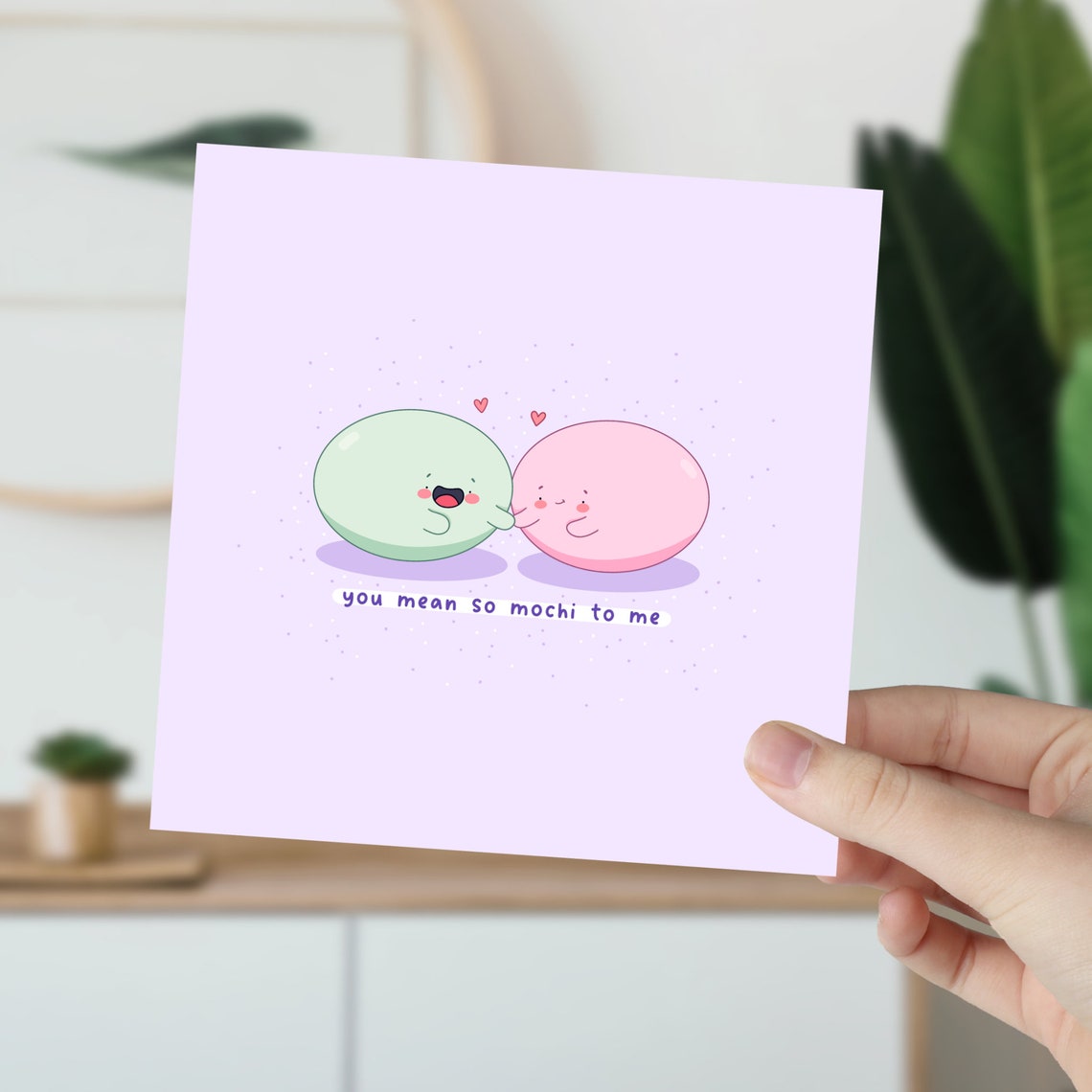 Kawaii Mochi Couple You Mean So Mochi To Me Love Pun Art Print - Image 5
