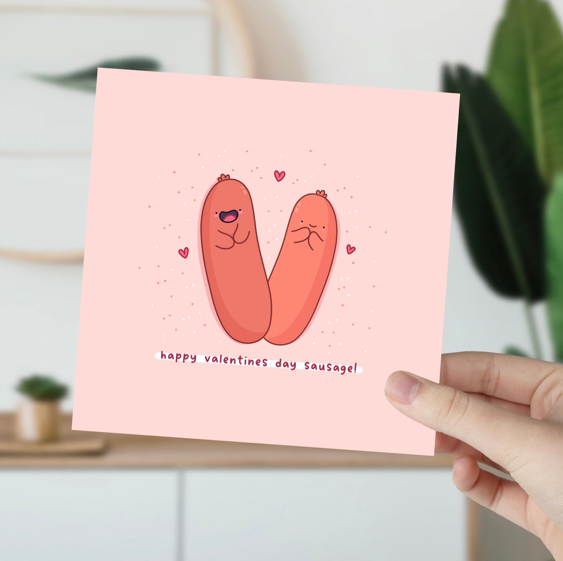 Happy Valentines Day Sausage Kawaii Sausage Pair Love Poster - Image 5