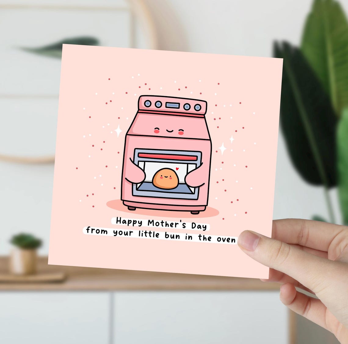 Kawaii Happy Mothers Day From Your Little Bun in the Oven Print - Image 6