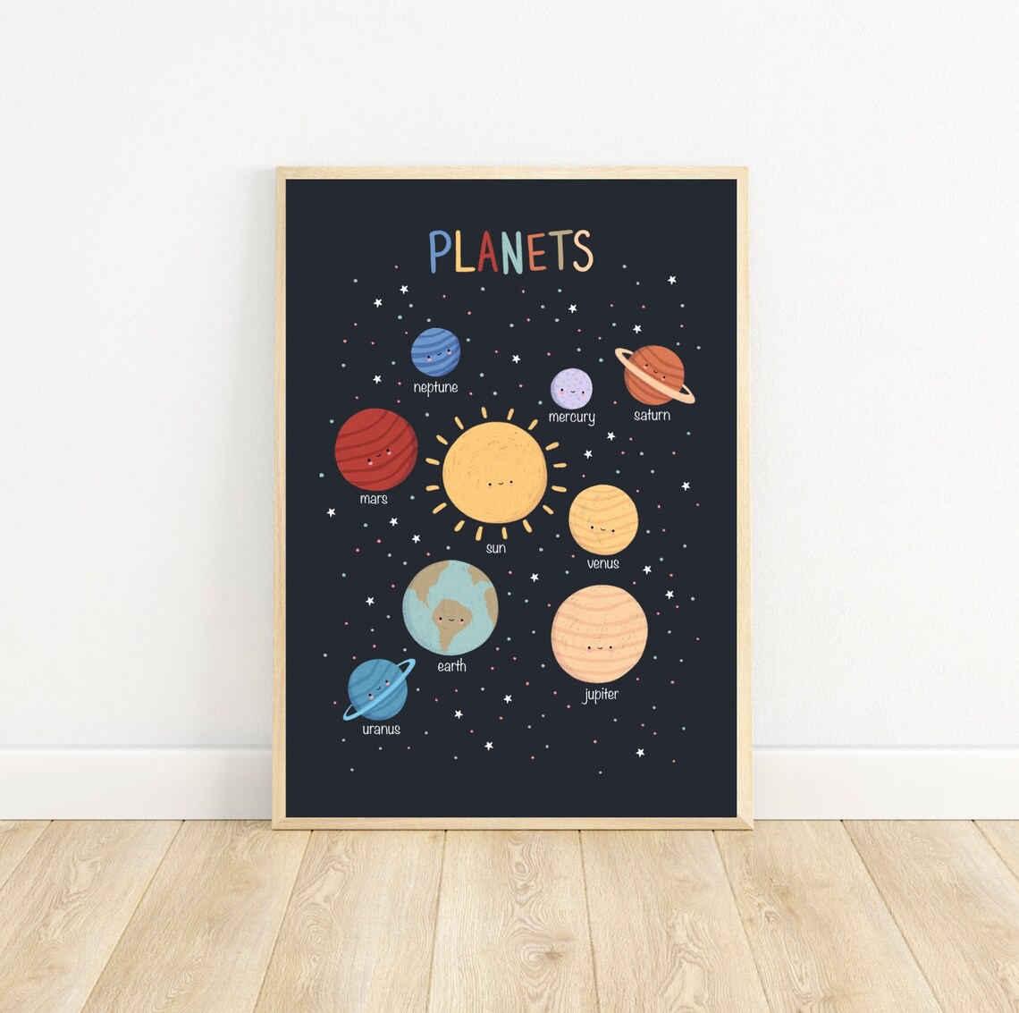 Planets, Solar System Educational Nursery Poster - Image 5