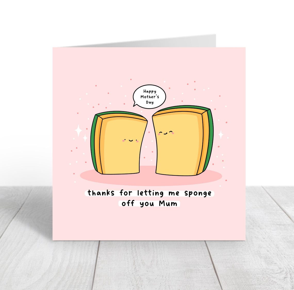 Kawaii Thanks for Letting Me Sponge Off You Mum Pun Art Print - Image 4