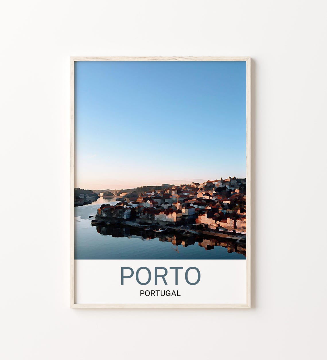 Porto Travel Print Porto Wall Art Porto Poster Porto Art Print Porto Artwork Unique Birthday Wedding Gift Cityscape Poster