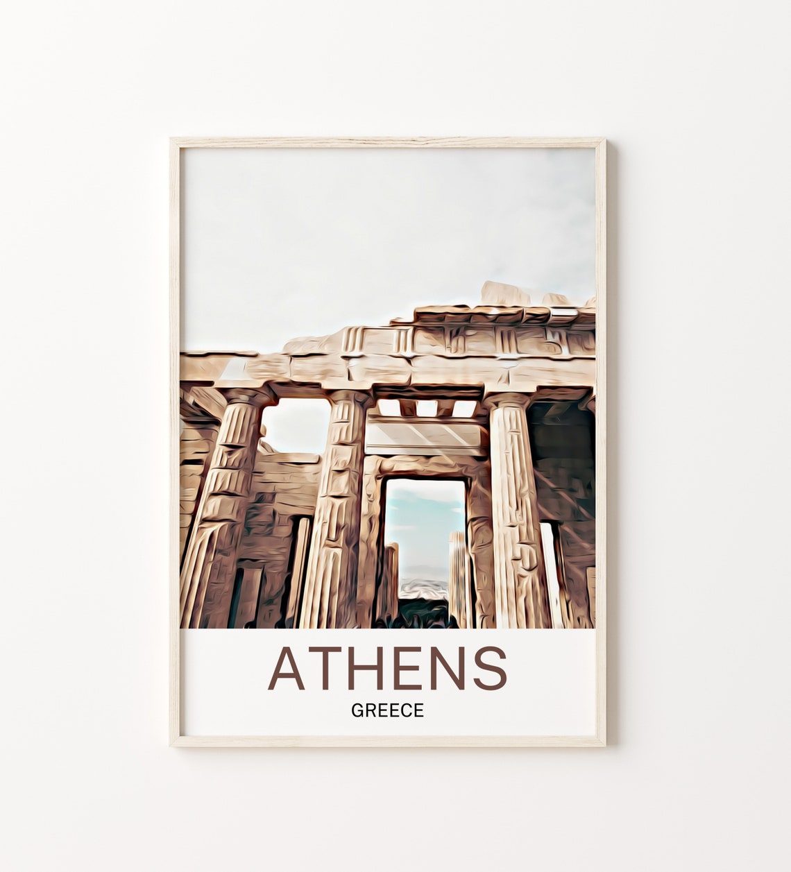 Athens Travel Print Athens Wall Art Athens Art Athens Artwork Athens Art Print Athens Gift Athens Poster Athens Travel Poster Print