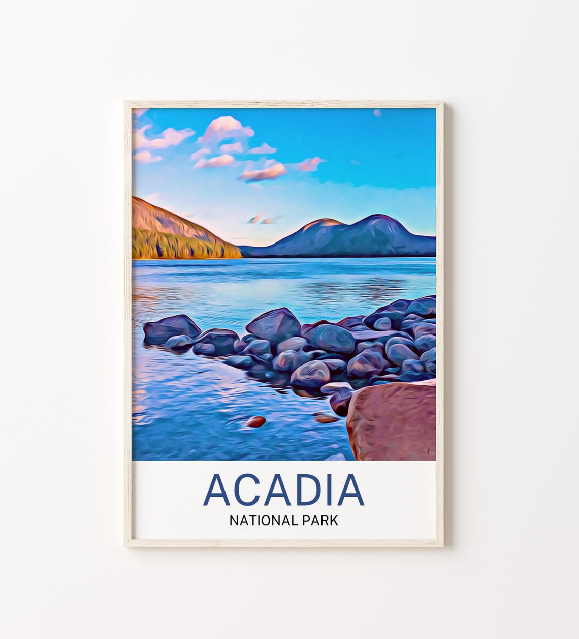 Acadia National Park Travel Print Acadia National Park Wall Art Acadia National Park Poster Acadia National Park Art Print