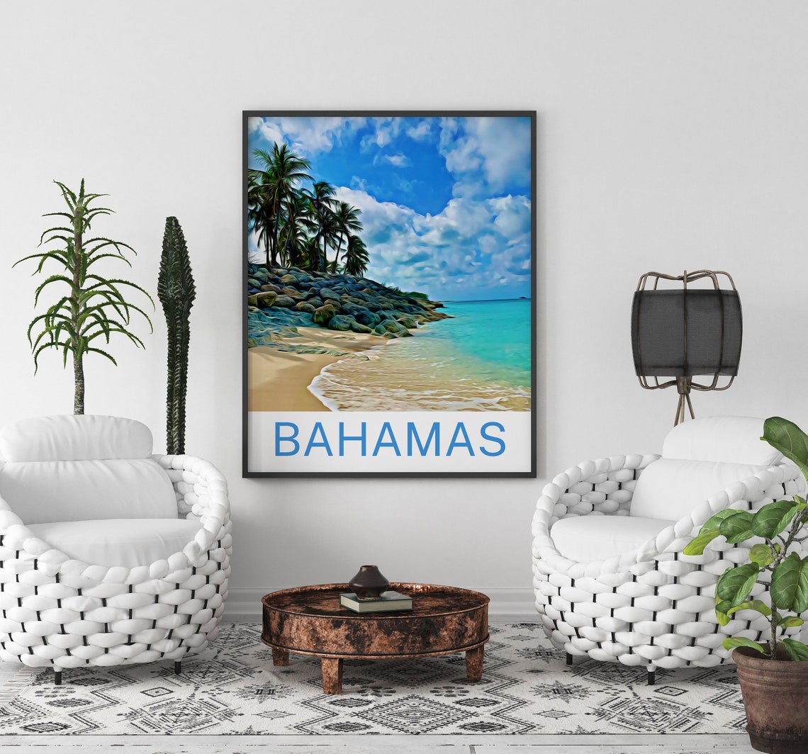 Bahamas Bahamas Print Bahamas Wall Art Bahamas Poster Bahamas Wall Decor Bahamas Souvenir Bahamas Poster Bahamas Gift Travel - Image 3