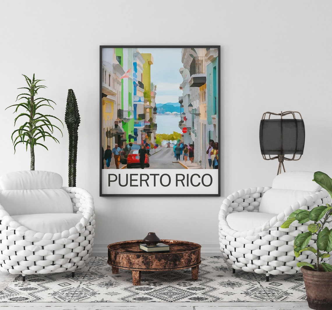 Puerto Rico Travel Print Puerto Rico Wall Art Puerto Rico Art Puerto Rico Artwork Puerto Rico Art Print Puerto Rico Gift Puerto Rico - Image 2