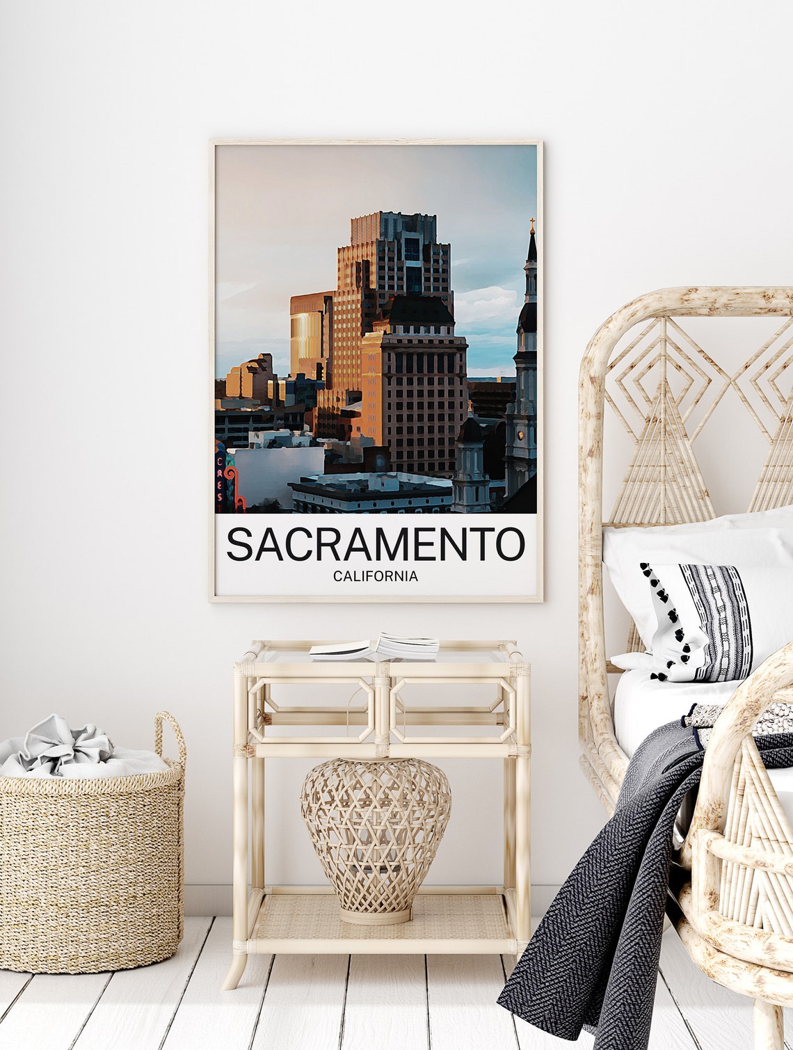 Sacramento Travel Print Sacramento Wall Art Sacramento Poster Sacramento Art Print Sacramento Wall Decor Sacramento Travel - Image 2