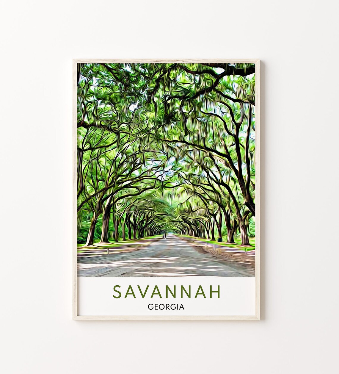Savannah Print Savannah Wall Art Savannah Georgia Art Georgia Print Georgia Wall Decor Georgia Wall Art Savannah Georgia Travel