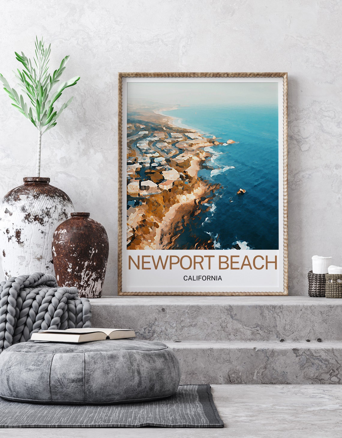Newport Beach Travel Print Newport Beach Wall Art Newport Beach Art Newport Beach Artwork Newport Beach Art Print Newport Beach Gift - Image 3