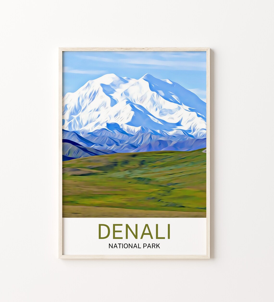 Denali Travel Poster, Denali Souvenir Gift