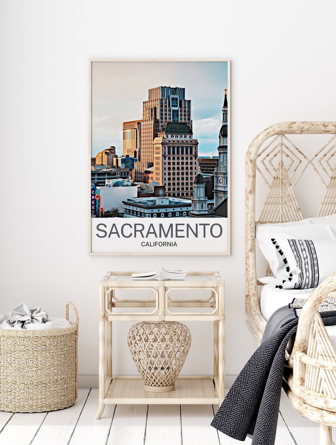 Sacramento Travel Print Sacramento Wall Art Sacramento Poster Sacramento Art Print Sacramento Wall Decor Sacramento Travel - Image 2