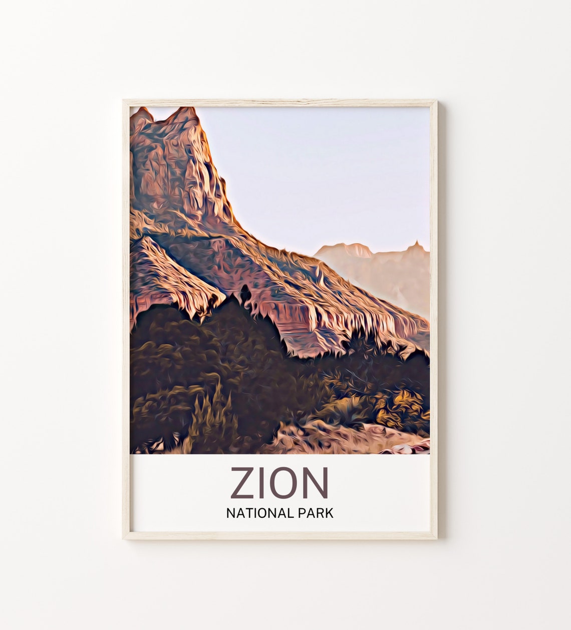 Zion National Park Zion National Park Print Zion National Park Wall Art Zion National Park Poster Zion National Park Wall Decor