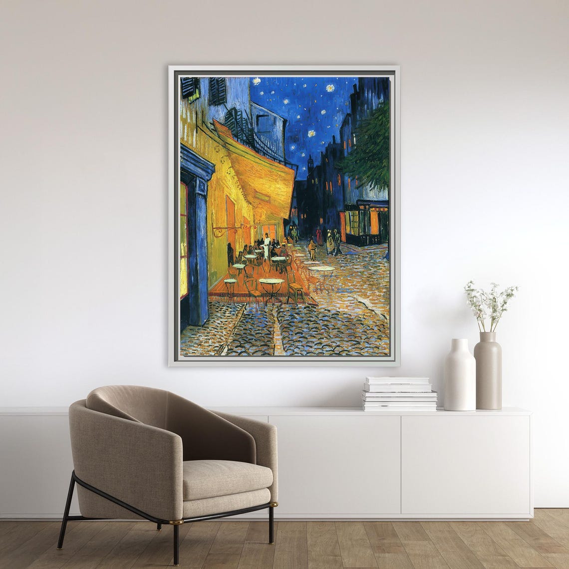 Van Gogh Cafe Terrace At Night Starry Arles Street Scene Poster - Image 3