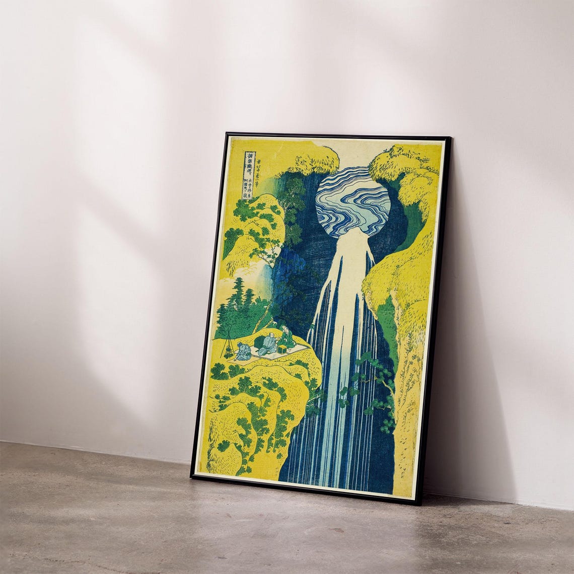 Hokusai The Waterfall Amida Japanese Wall Art Japandi Decor Ukiyo E Japanese Art Japanese Prints Art - Image 3