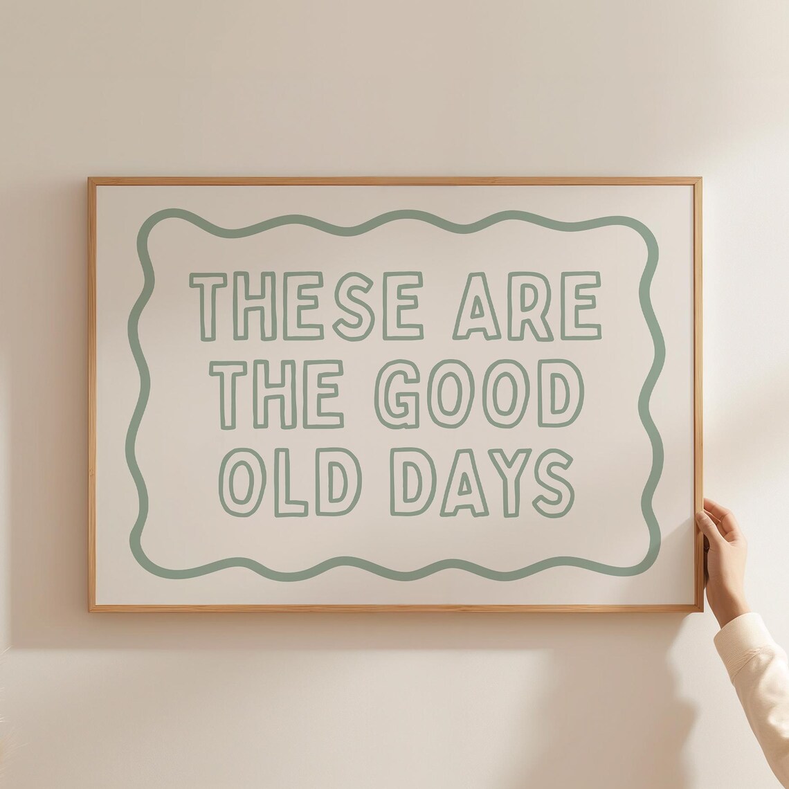 These Are The Good Old Days Girly Wall Art Print