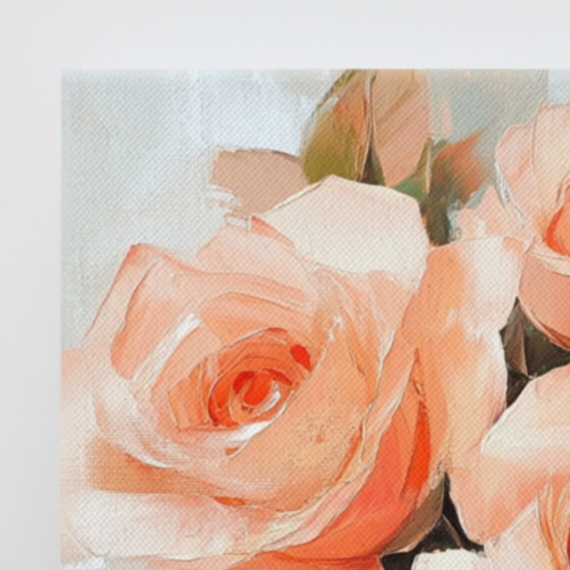 Coral Rose Print Painting Print Flower Art Rose Painting Print Living Room Art Luxury Wall Art Wall Art - Image 3