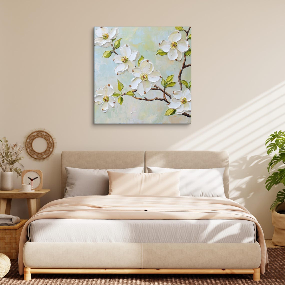 Dogwood Flower Print Flowering Dogwood Plant Art Print Dogwood Flower Painting Print Flower Wall Art White Cornus Florida - Image 3