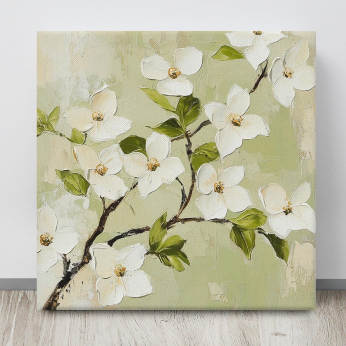 Dogwood Flower Print Flowering Dogwood Plant Art Print Dogwood Flower Painting Print Flower Wall Art White Cornus Florida - Image 4