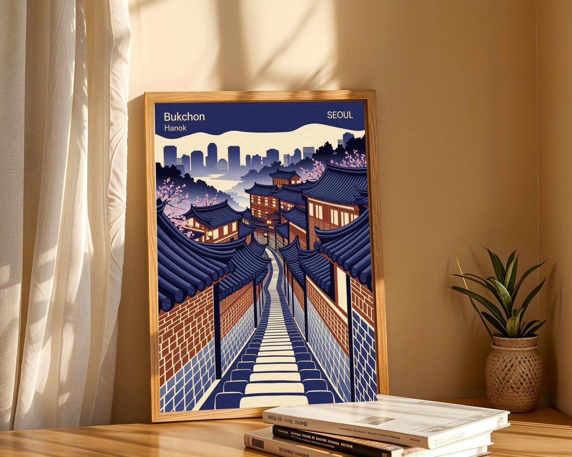 Bukchon Hanok Village, Seoul Travel Poster - Image 6