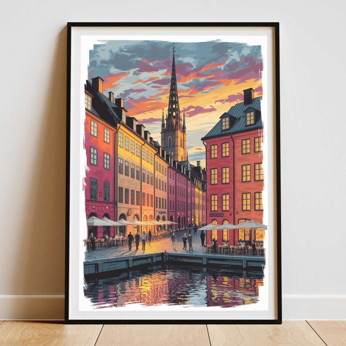Stockholm Old Town Gamla Stan - Travel Poster - Image 4