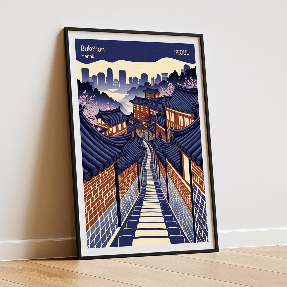 Bukchon Hanok Village, Seoul Travel Poster - Image 3