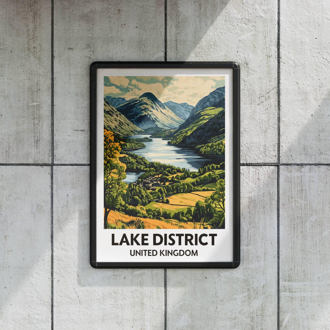 Lake District, British Countryside Travel Poster - Image 2