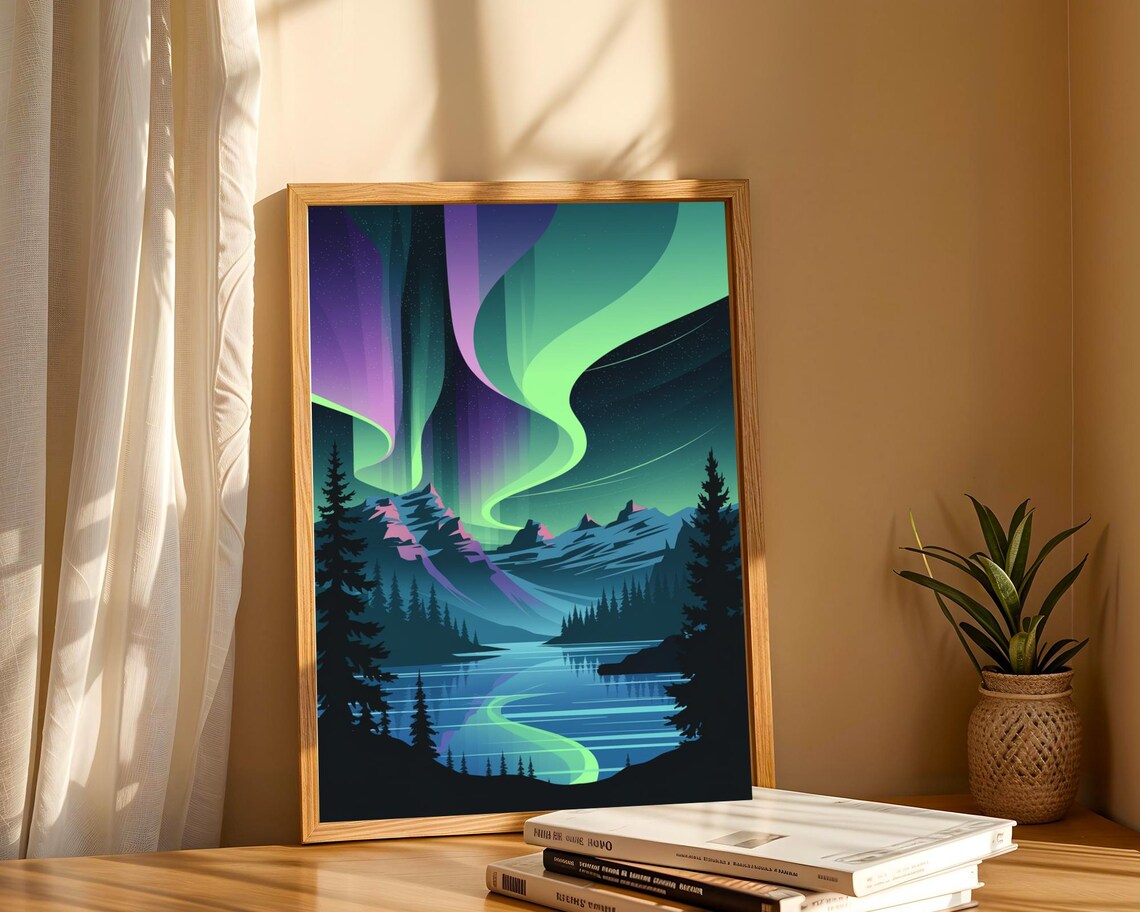 Northern Lights, Jasper National Park Art Print - Image 6