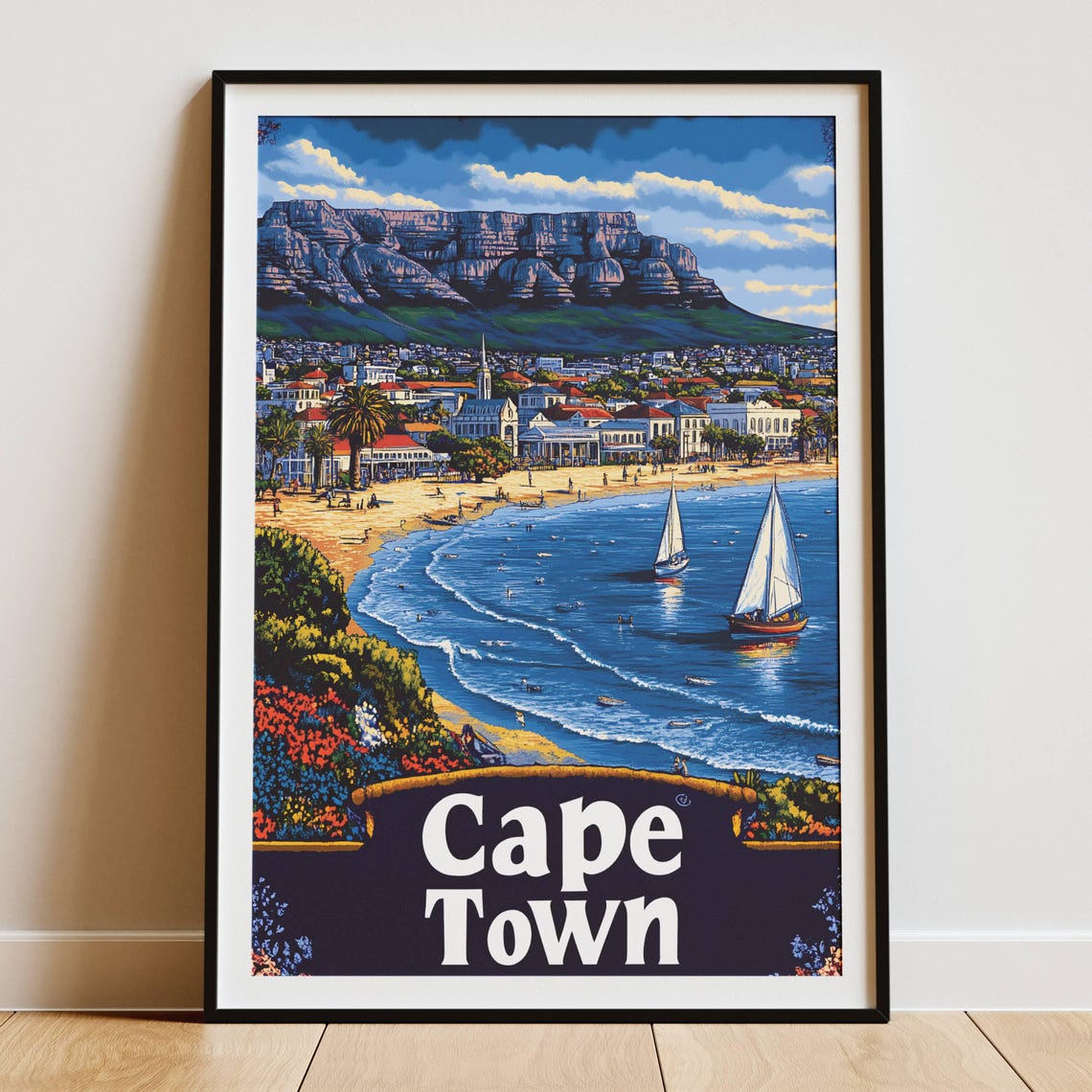 Cape Town Travel Poster, South Africa Africa - Image 5