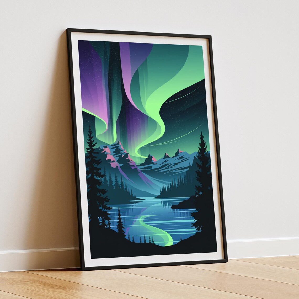 Northern Lights, Jasper National Park Art Print - Image 3