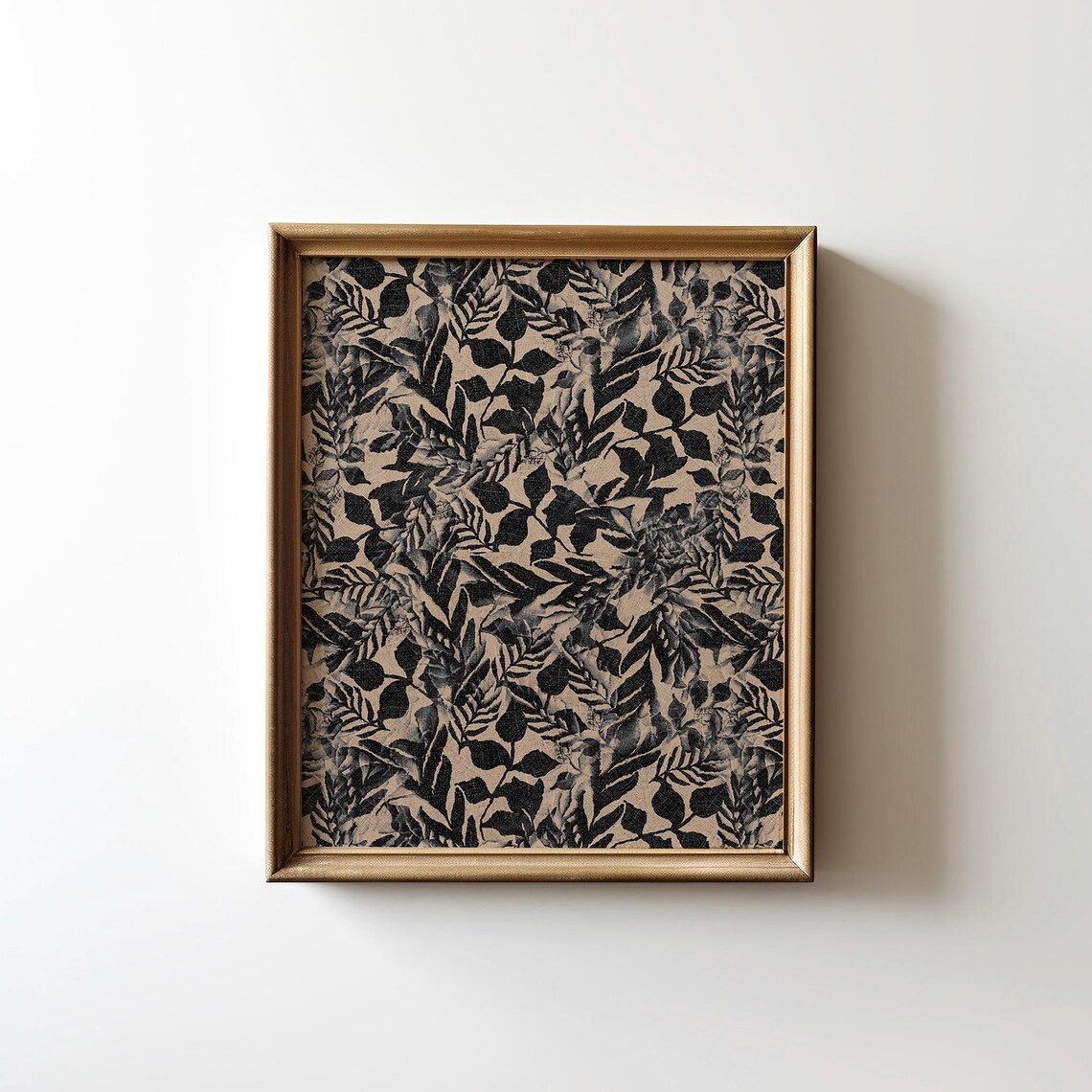 Cottagecore Botanical Floral Block Print Art