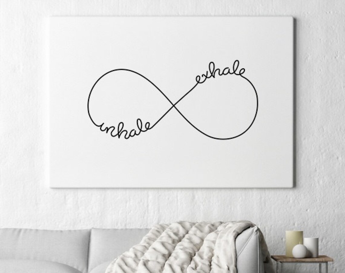 Inhale Exhale Mindfulness Wall Art Print - Image 3