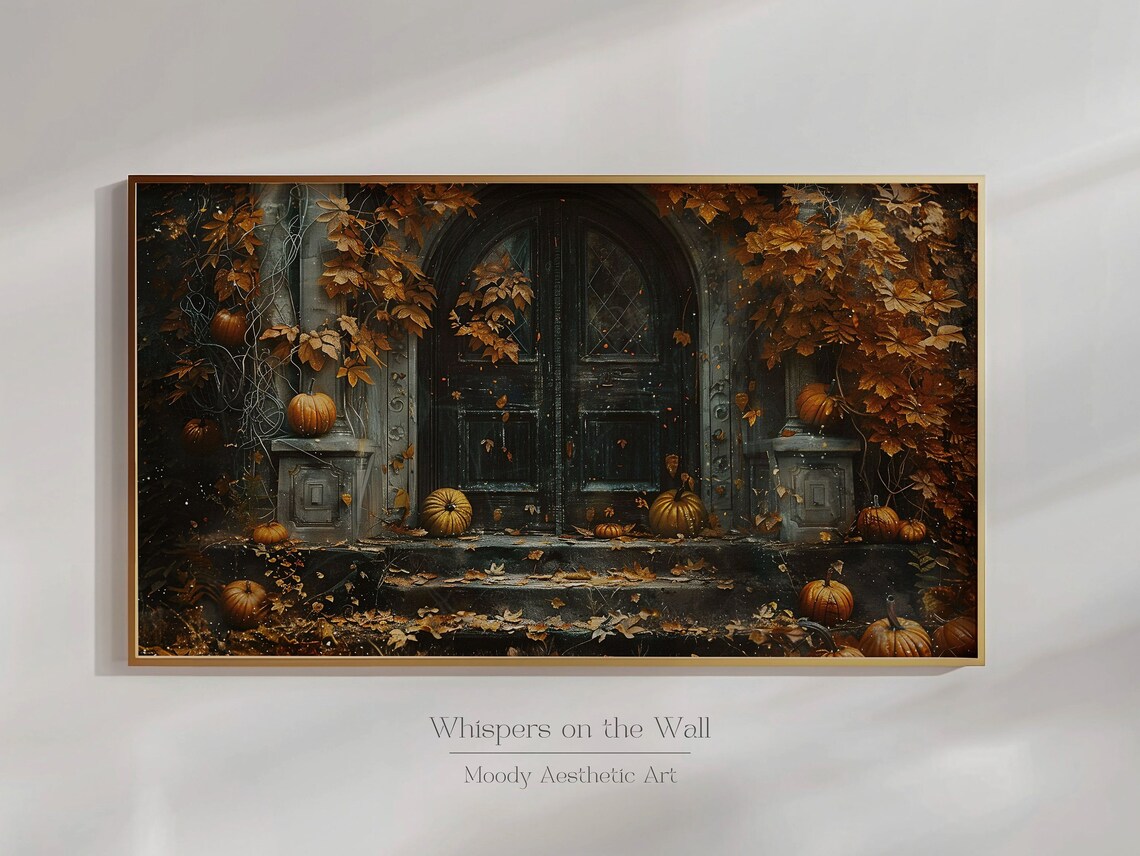 Collegiate Gothic Fall Art Print, Halloween Decor - Image 6